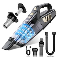 CKIKH Handheld Vacuum Cordless, 15000PA Strong Suction Hand Held Black & Gold