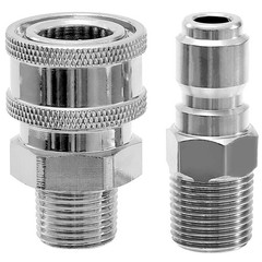 JOEJET High Pressure Washer Ball Valve Kit, 1.2 x 4.96 x 2.16 inches, Silver