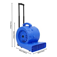 Floor Drying Fan, Carpets Quickly Dryer, Portable Floor Blower Fan With 3-speeds