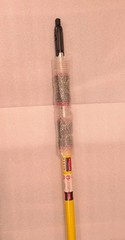 New! Rubbermaid 6′ -18′ extension pole Q775 Hygen yellow handle, QuickConnect