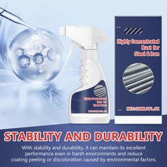 2Pcs Meigline Rust Remover, Highly Concentrated Rust Remover for Metal, Rust