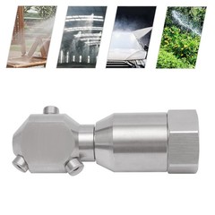 360° Rotating Spray Nozzle – 304 Stainless Steel, 50L/Min Flow High Pressur