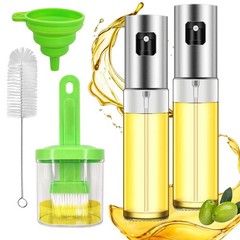 Daily Treasures 2Pack Upgraded Precise Nozzle Olive Oil Glass transparent