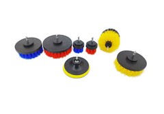 Drill Brush Attachment Set Scrubber Pads Cleaning Grout Bathtub Sink Carpet