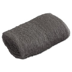 Industrial-Quality Steel Wool Hand Pads, #00 Very Fine, Steel Gray, 16 Pads