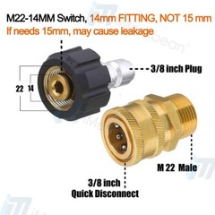 100 FT Pressure Washer Hose 1/4″ Replacement Power Wash Hose with Quick Connect