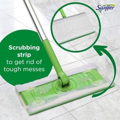 Swiffer Sweep + Mop, Wet Pads Refill, Floor 24 Count (Pack of 1), White