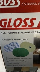 Gloss Boss Floor Polisher Buffer Waxer Scrubber Hardwood Tile Concrete Red