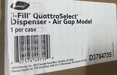 Chemical Dispenser Diversey™ J-Fill® QuattroSelect® Wall Mount