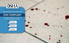 Vomit & Diarrhea Clean up Kit for Restaurant – Be OSHA Compliant| White
