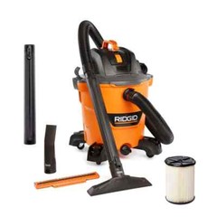 RIDGID 12 Gallon 5.0 Peak HP NXT Wet Dry Vac w/ General Debris Filter & Hose