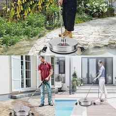 Biswing 16-Inch Pressure Washer Concrete Home Walk / Patio Surface Cleaner