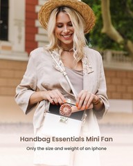 Portable Mini Handheld Turbo Fan, 4 Speed High Velocity Personal [Max 16H Coo…
