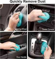 Car Cleaning Gel, 2 Pack Reusable Putty for Auto Detailin Color: Orange(2Pack)