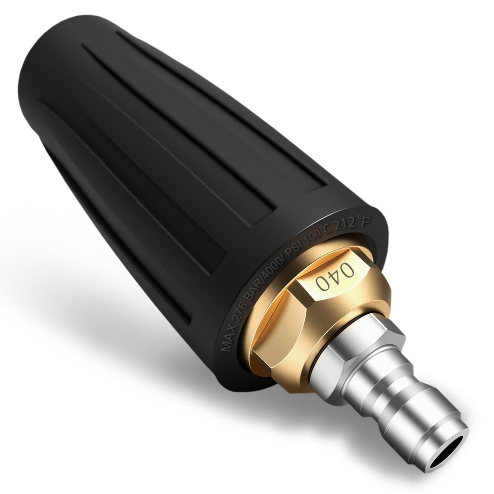 Xaxuqtu Turbo Nozzle Pressure Washer Tips, Max 4000 PSI, 3.95 inches, Black