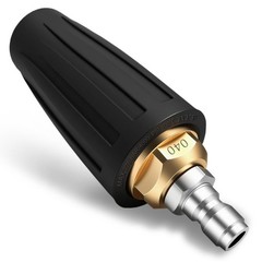 Xaxuqtu Turbo Nozzle Pressure Washer Tips, Max 4000 PSI, 3.95 inches, Black