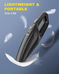 TANYO Handheld Car Vacuum Cordless, Portable Vacuum Cleaner with High Power Suct