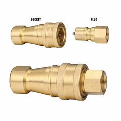 8Set 1/4″ Brass Quick Disconnect Coupler Carpet Cleaning Extractor for Wand Hose