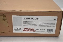 Virginia Abrasives White Polish Floor Maintenance Pads 12″x18″ 5 Pack 416-54187