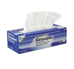 QTY-2 NEW Kimtech Science Kimwipes Delicate Task Wipers – 2-Ply, 119 Wipes/Box!!