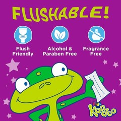 Flushable Wipes for Baby and Kids by Kandoo, 50 Count (Pack of 12), Sensitive