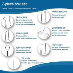 7pcs Dental Tools, Pick Teeth Cleaning Tools Hygiene true qualities