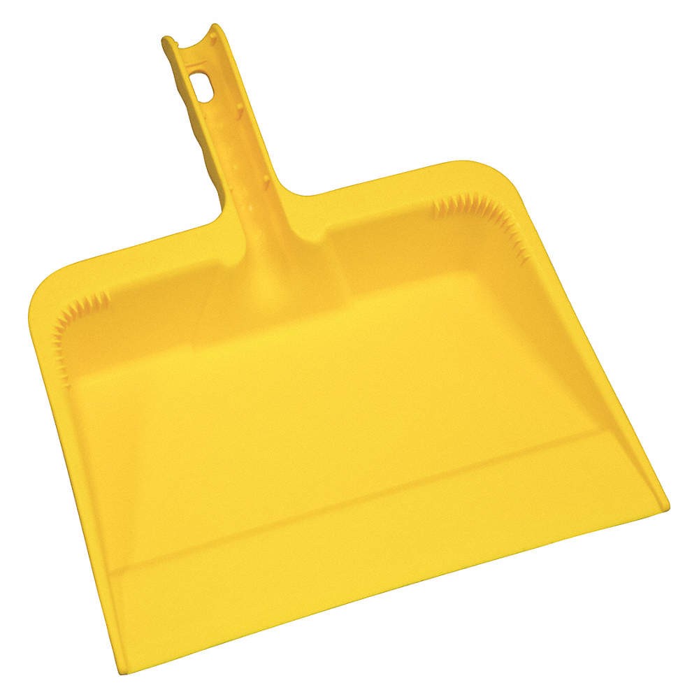 GRAINGER 48LZ18 Handheld Dust Pan,Yellow 48LZ18