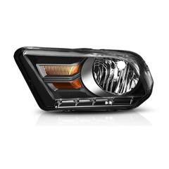 Left Driver Side Black Headlamp Housing ABS Plastic Reuse H13 Bulb L7400LHMEO