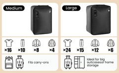 Travel Vacuum Bag(Built-in Electric Vacuum Pump), 28L Vacuum Bags for Travel,