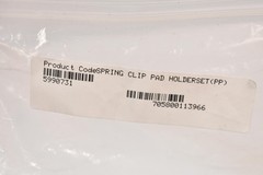 NSS 5990731 Spring Clip Pad Holder Set PP Yellow Plastic Discs Lot Of 3