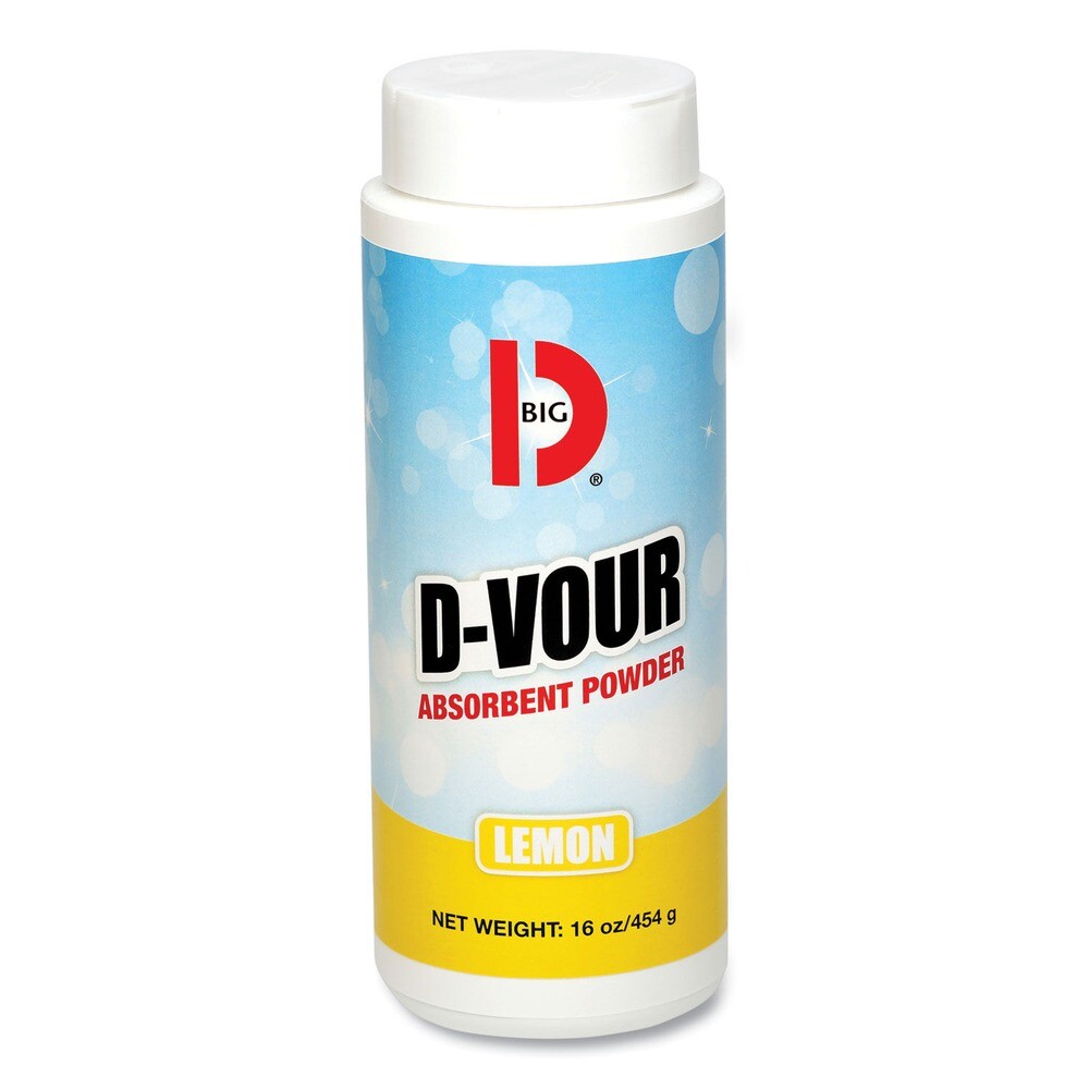 Big D Industries 16 oz. D-Vour Absorbent Powder (6/Carton) Lemon