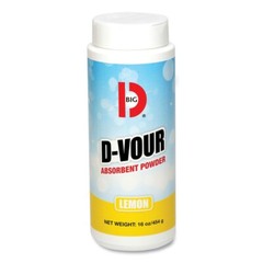 Big D Industries 16 oz. D-Vour Absorbent Powder (6/Carton) Lemon
