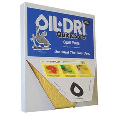 Sorbent Pad, , 2 gal Vol Absorbed per Pkg, 15 in x 19 in, Yellow, Polypropylene,