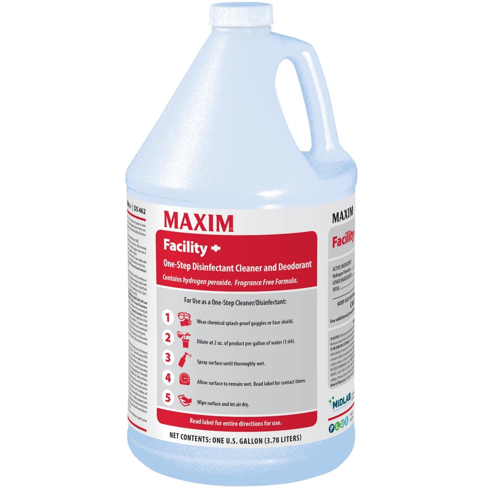 Maxim Facility + Plus Concentrated Hospital Grade Disinfectant (4 Gal Case)