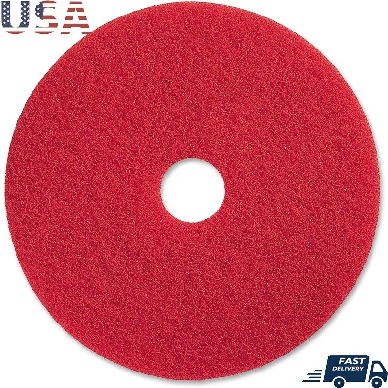 Genuine Joe Red Buffing Floor Pad, 20″, 5 pack, GJ