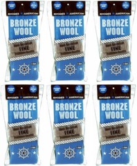 Homax 123100 3 pack Fine Bronze Wool Pads – Pack of 6