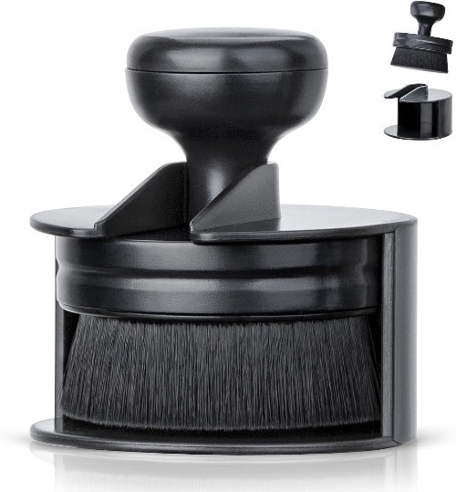 Car Tire Shine Applicator Brush with Stand, Vegan for Auto Size: 1Color: Black