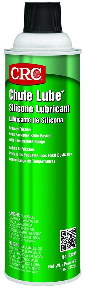 CRC 03204 Chute Lube Silicone Lubricant Spray, 20oz Aerosol ( Net fill : 11oz. )