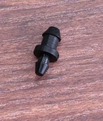 Sowaka 50 Pcs Drip Irrigation Plugs Plastic Black 1/4 Inch Tube End