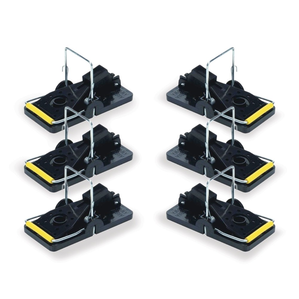 6 SNAP E Mouse / Mice Control Snap Traps Easy to Set Reusable Trap