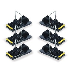 6 SNAP E Mouse / Mice Control Snap Traps Easy to Set Reusable Trap
