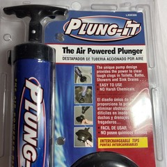 Plung-It Air Powered Plunger LX-00300 Blue Black Drain Opener Sink Toilet Clog