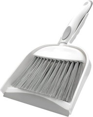 Dust pan, Small Broom and Dustpan Set, Mini Brush 1pcs, Gray