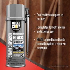 Great Stuff 99112876 Smart Dispenser Multipurpose Black, 12 Oz. 12 Oz., Black