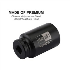 CASOMAN 6-Point 1/2-Inch Drive Deep Impact Socket- 1-5/16 (SAE), CR-MO, 1/2-inch