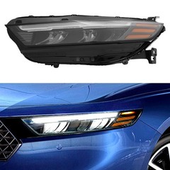 Left Front LED Headlamp for 2023-2025 Honda Accord Non-Projector No AFS LED DRL