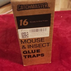Catchmaster Mouse & Insect Glue Traps 16 Pack for Mice, Spiders, Indoor Use
