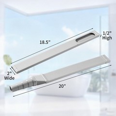 Lounsweer 2 Pack Vacuum Extension Attachment 36 Inch Reach Gray