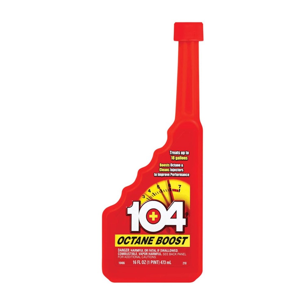 104+ 10406 Cleans injectors & Get Better Gas Mileage Boosts Octane 16 fl. oz.