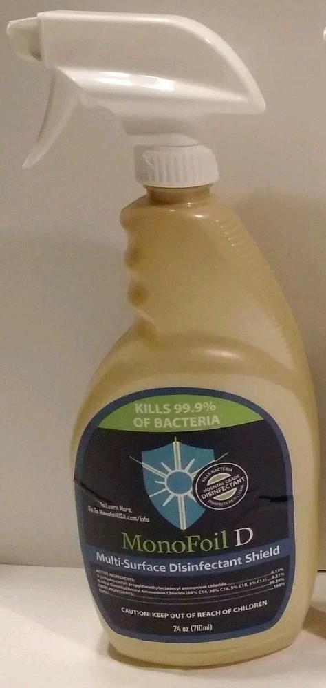MonoFoil D Multi-Surface Disinfectant Shield Hospital Grade Spray 24 oz